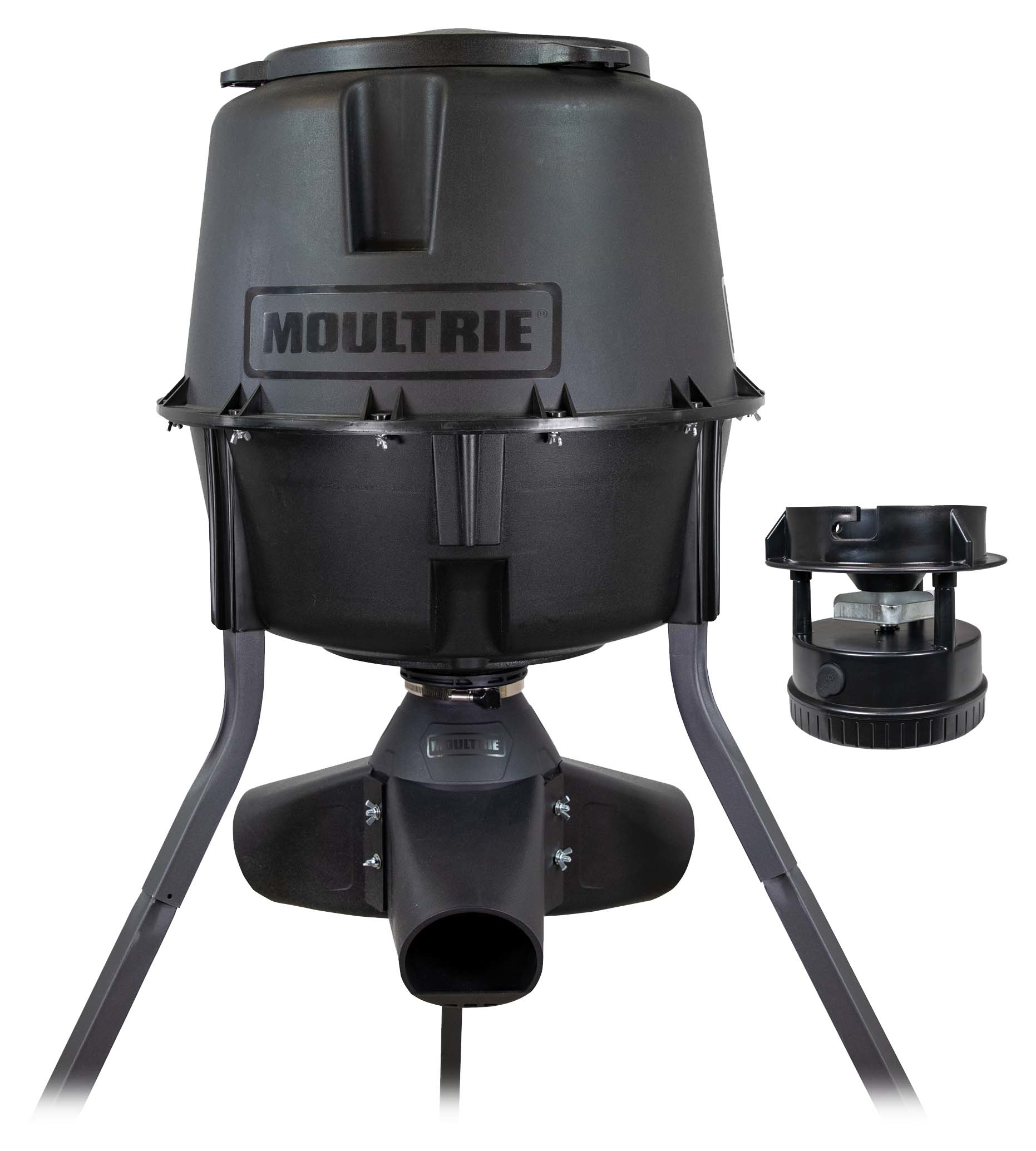 Moultrie 30Gallon Gravity/Spinner Kit Tripod Game Feeder Combo Cabela's